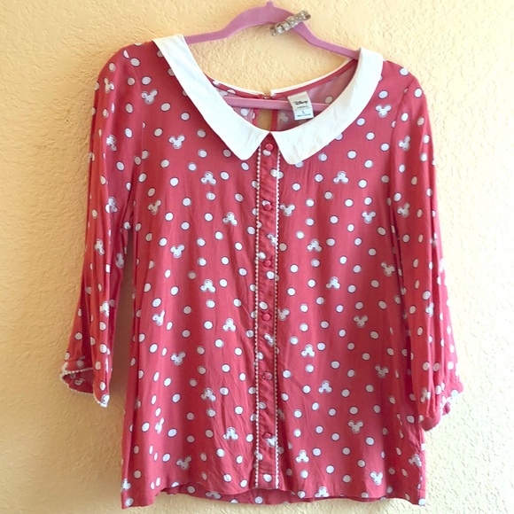 NWT Lauren Conrad Mickey Blouse - Picture 2 of 6